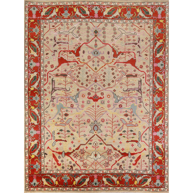 Tapis indien fait à la main Oushak 8 x 10