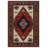 Mattis Burgundy Beige Moroccan Machine Printed Cotton Polyester Area Rug-178446773