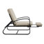 Ensemble de chaises longues rembourrées 3 pièces avec table basse, dossier réglable et repose-pieds confortable pour patio, jardin ou balcon-2027519572