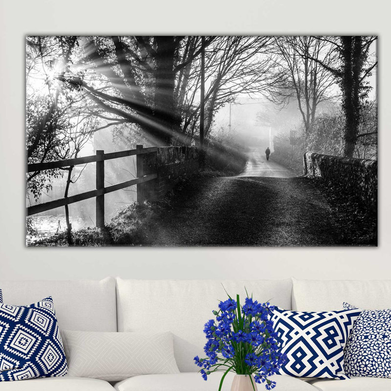 «Black and White Forest», reproduction de photo sur toile tendue, H 18 po x l 30 po x P 1 po