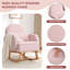 Chaise berçante rembourrée avec repose-pieds Teddy-1783856736