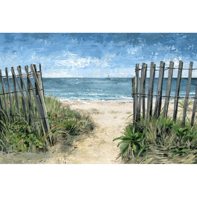 Voile solitaire par Marmont Hill - peinture sur toile tendue, H 30 po x l 45 po x P 1,5 po