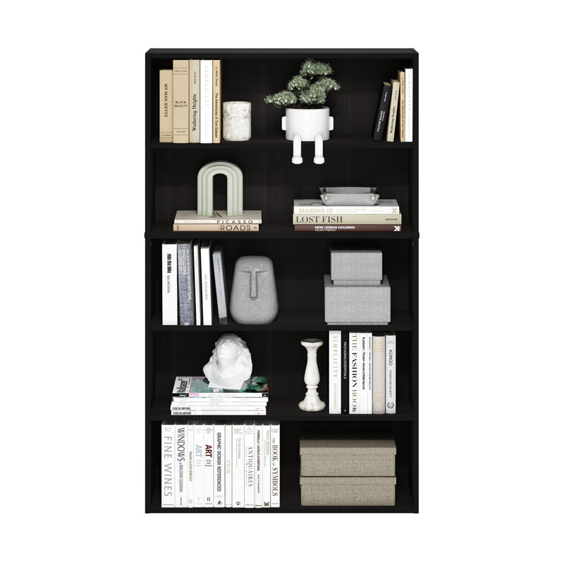 Pasir 5-Tier Open Shelf Bookcase, Bookshelf, Espresso, (5 Shelves) 52.68"H x 31.5"W x 9.37"D
