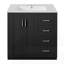 Meuble-lavabo 30 po avec lavabo en céramique-290844806