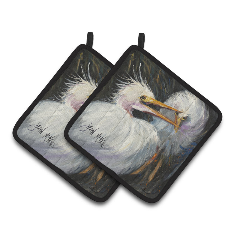 Caroline's Treasures Egret Polyester Potholder