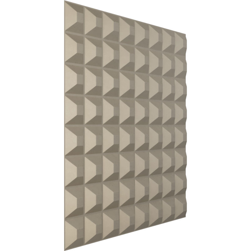 Panneau mural décoratif 3D universel l 19 5/8 po x H 19 5/8 po Bradford EnduraWall, métallique (couvre 2,67 pieds carrés)