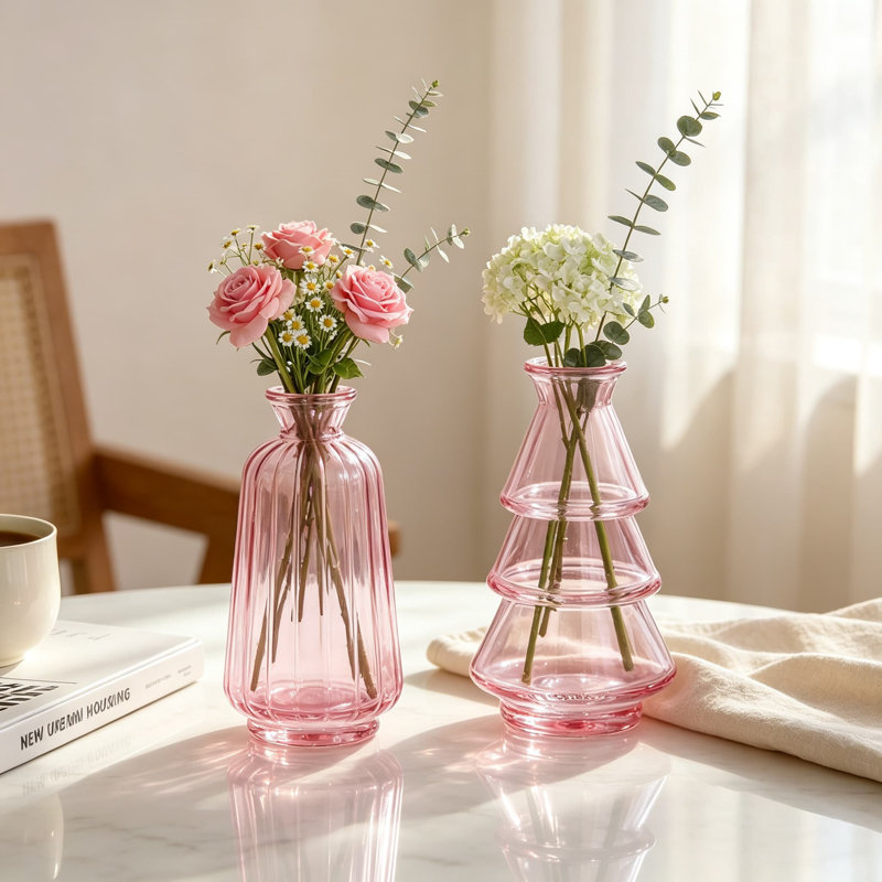 Vases à bourgeons en verre, mini vases à fleurs, vases décoratifs vintage pour centre de table, décoration de mariage et d'intérieur