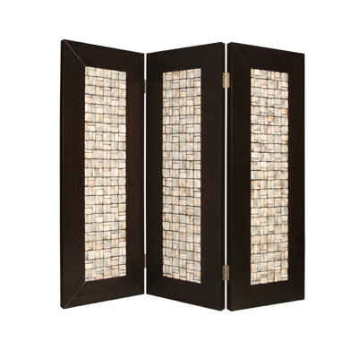 Devencove 71" X 84" Brown Wood Screen