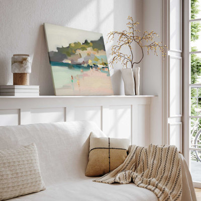 «Sandy Spectrum V2 (Square)», reproduction d'art encadrée sur toile par Azure Artisanal Studio