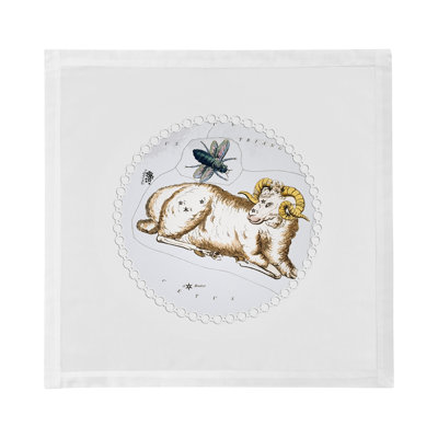 Zodiac Aries Cotton Sateen Dinner Napkins