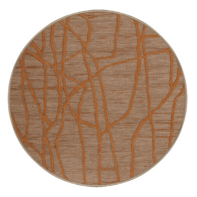 Machine Washable Abstract Beige Area Rug