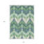 Tapis ivoire lavable intérieur / extérieur 10 pi x 14 pi Ikat