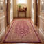 Tapis de salon traditionnel persan audacieux, de couleur bordeaux, cuivre, vert, crème et rose, lavable à la machine, antidérapant, à poils courts, adapté à l'intérieur et à l'extérieur, pour salon, chambre, salle à manger, entrée, couloir, bureau.-74738741