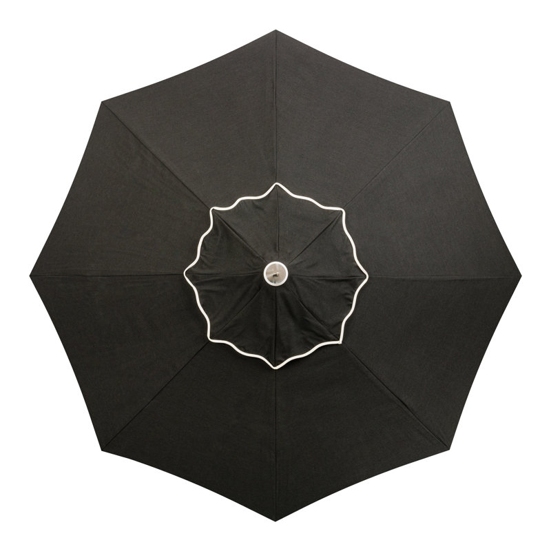 Market 84'' W Umbrella, Black/White