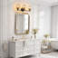 Éclairage pour meuble-lavabo en verre craquelé - 3 lumières noir mat et doré, direction réglable, luminaire à intensité variable E26-197285592-197285591