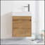 Ensemble de meuble-lavabo simple 18,11 po avec plateau en résine Sanieya-971253820