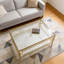 Table basse 33,5 "carrée en verre-1769032422