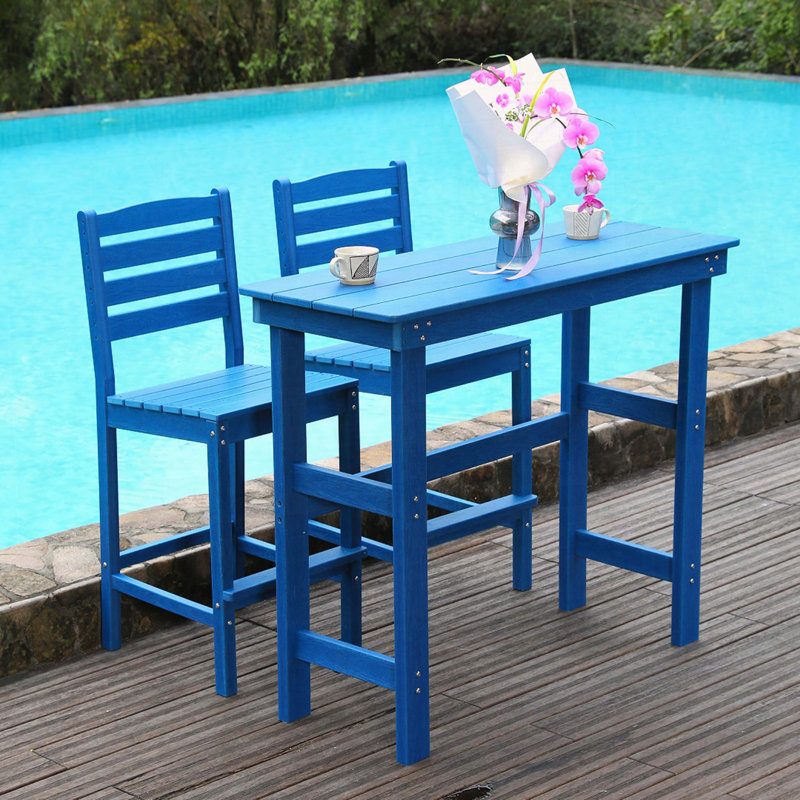 HDPE Bar Height Adirondack Stool