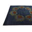 Tapis carré bleu marine Myrick