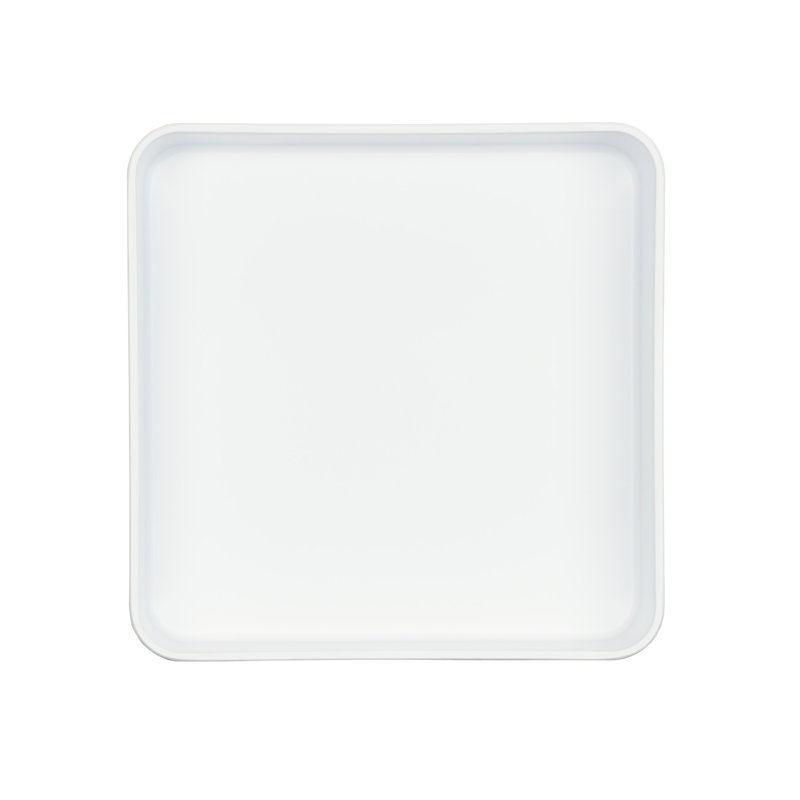 Plateau en mélamine Cal-Mil Hudson, H 3 po x l 12 po x P 12 po, Blanc