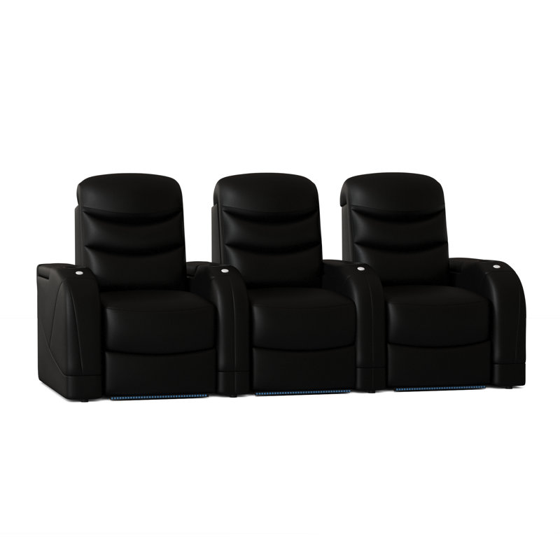 Rangée de cinéma maison Stealth HR Series (rangée de 3), Noir luxe