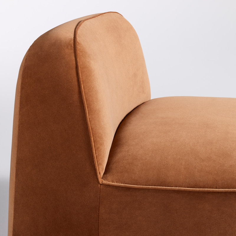 Looksee Swivel Side Chair, Copper Velvet