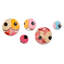 Ensemble de 5 pochettes roses en vinyle