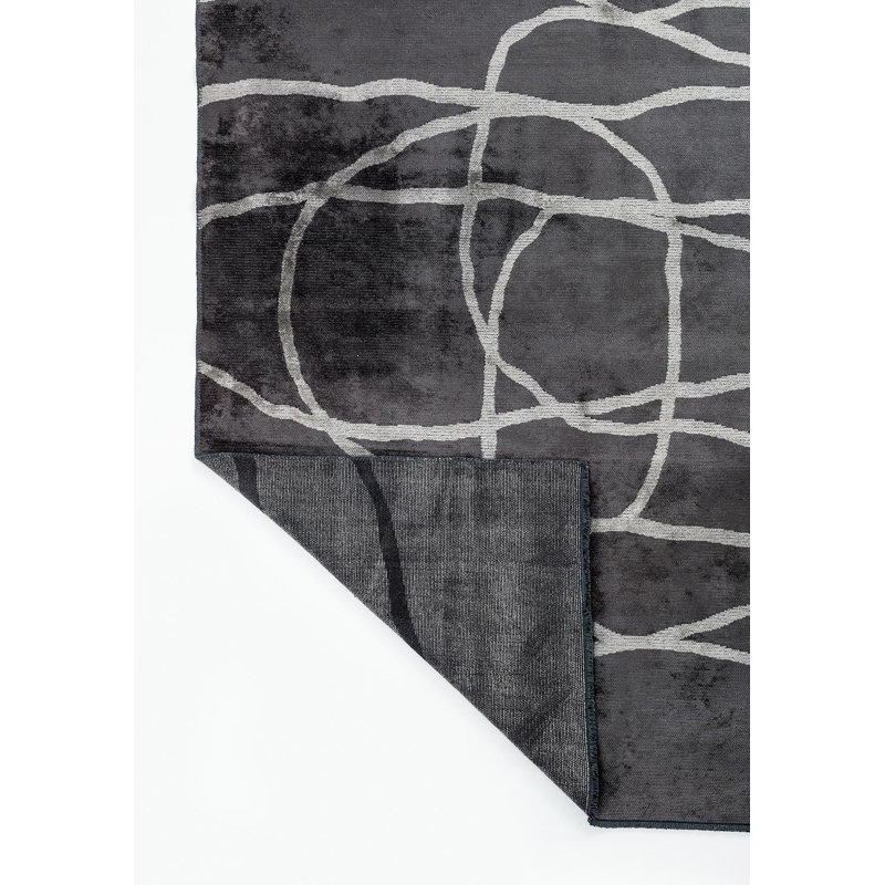 Cercle ondulé moderne et abstrait, Rectangle 6 pi 7 po x 9 pi 10 po