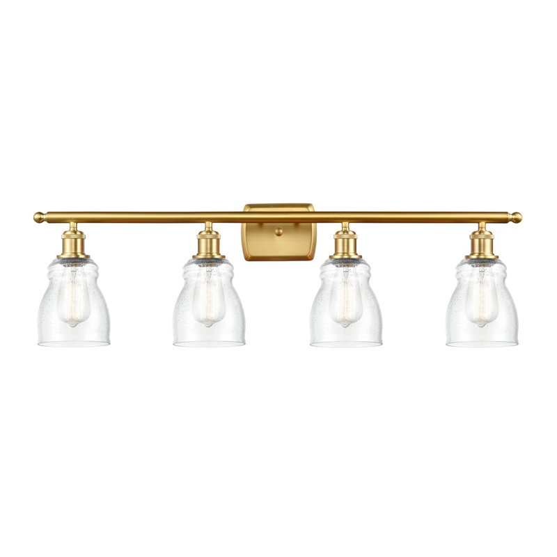 Éclairage pour salle de bain 3 lumières Mccarver, Grainé, Or satiné, Ampoule DEL 6 watts Vinage