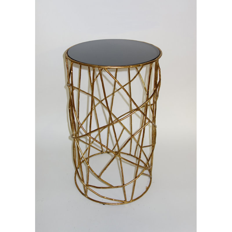 Glass Top End Table