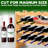 Oversize 24 Bottle Stackable Modular Wine Rack