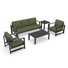 Dulcie 5 Person Seating Set With Sunbrella® Cushions