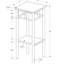 Table d'appoint, côté, bout, support pour plante, carré, salon, chambre à coucher, métal, stratifié-450493668