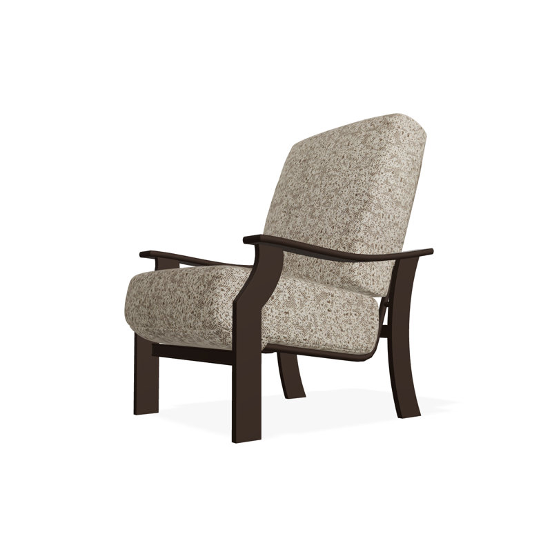 St. Catherine Marine Grade Polymer Deep Seating Cushion Arm Chair, Kona, Restore Sparrow