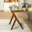 Table d'appoint en verre Rattan Design