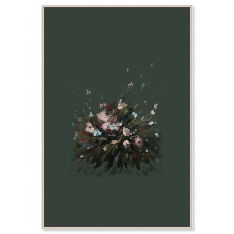 Center of my Universe Abstract Canvas Print by Oliver Gal, Black Frame, 10 x 15, 31"H x 46"W, Silver Floater Frame