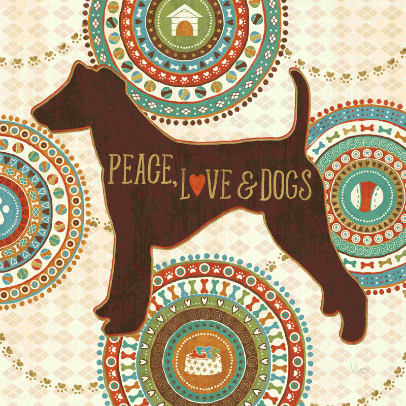 " Dogs Life II ", 12" H x 12" W