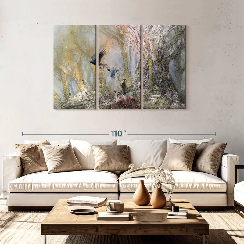 Kelan Raven God, 48" H x 74" W