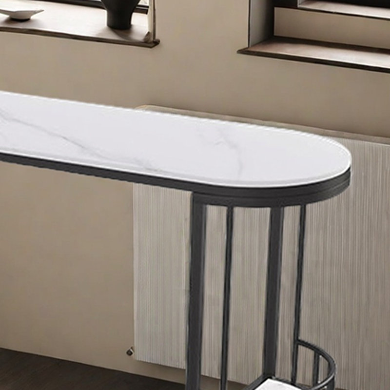 Tables et chaises de bar de cuisine modernes, Noir, Gris / Noir, H 40,9 po x L 70,8 po x l 15,7 po