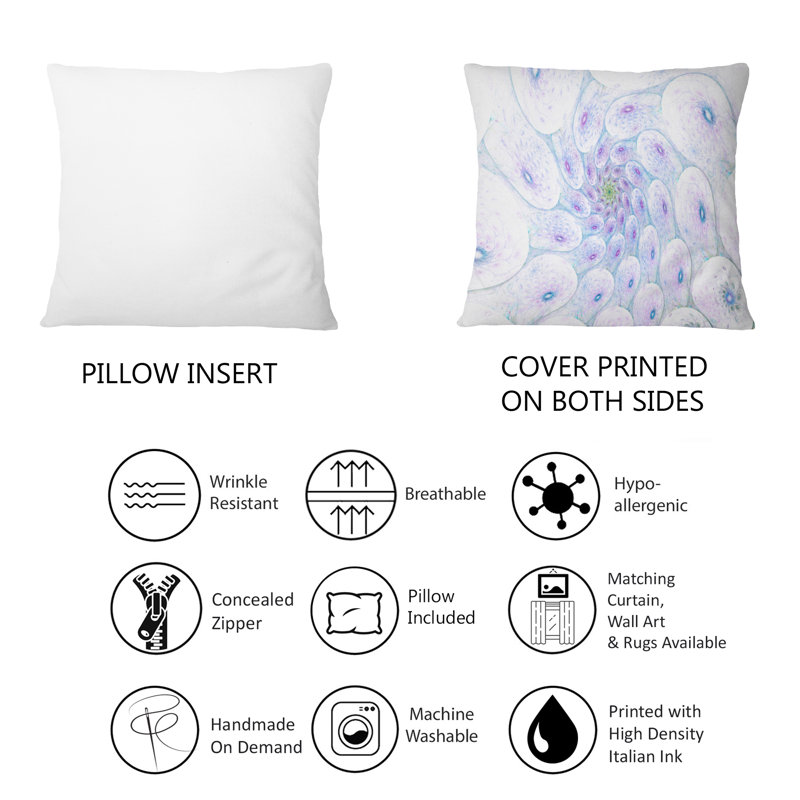 Coussin Cellular Pastel Spiral
