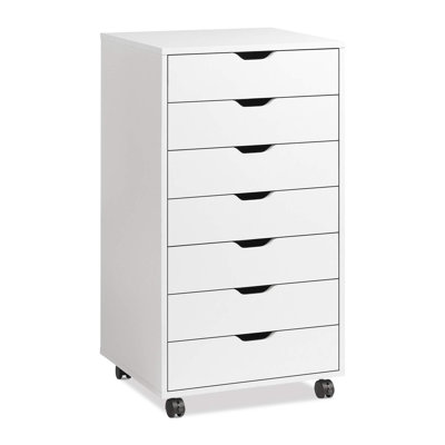 7-Drawer Multipurpose Dresser Chest with Caster Wheels