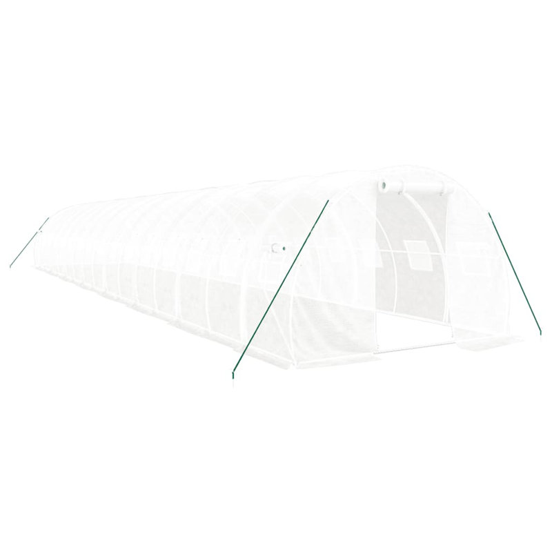 Bristyn Hobby Greenhouse, 200cm H x 1600cm W x 300cm D, White