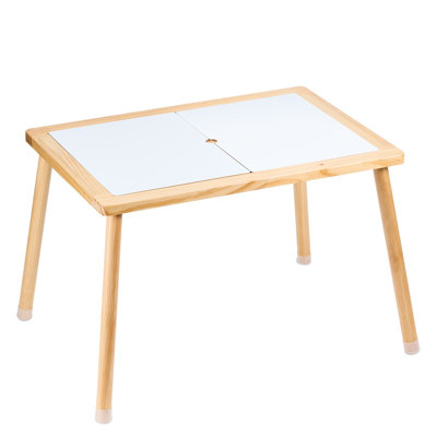 Sensory Table for Toddlers, Kids Activity Table with Double-Sided Tabletop & Non-Slip Feet, Indoor/Outdoor Play Activity Table, Wooden Sensory Table for Drawing Studying, Ideal Gift for Boy Girl