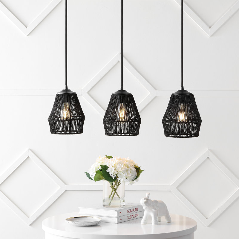 Tello 3 - Light Kitchen Island Pendant, Black, Black
