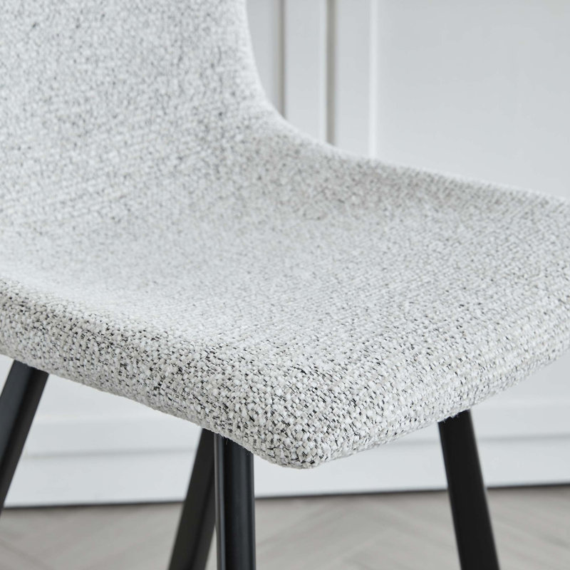 Tabouret de bar moderne à hauteur de comptoir rembourré avec dossier ergonomique