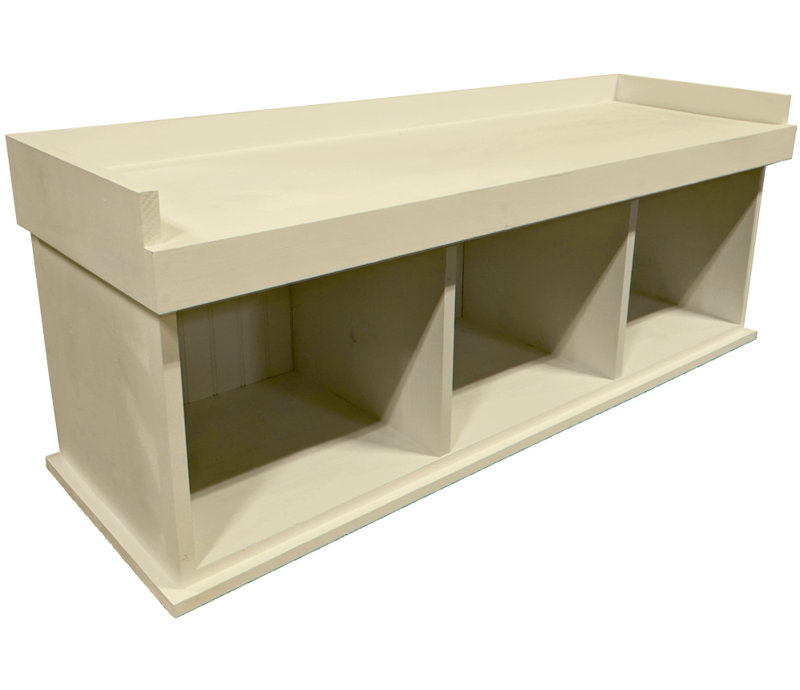 Banc de rangement Everdeen, Crème