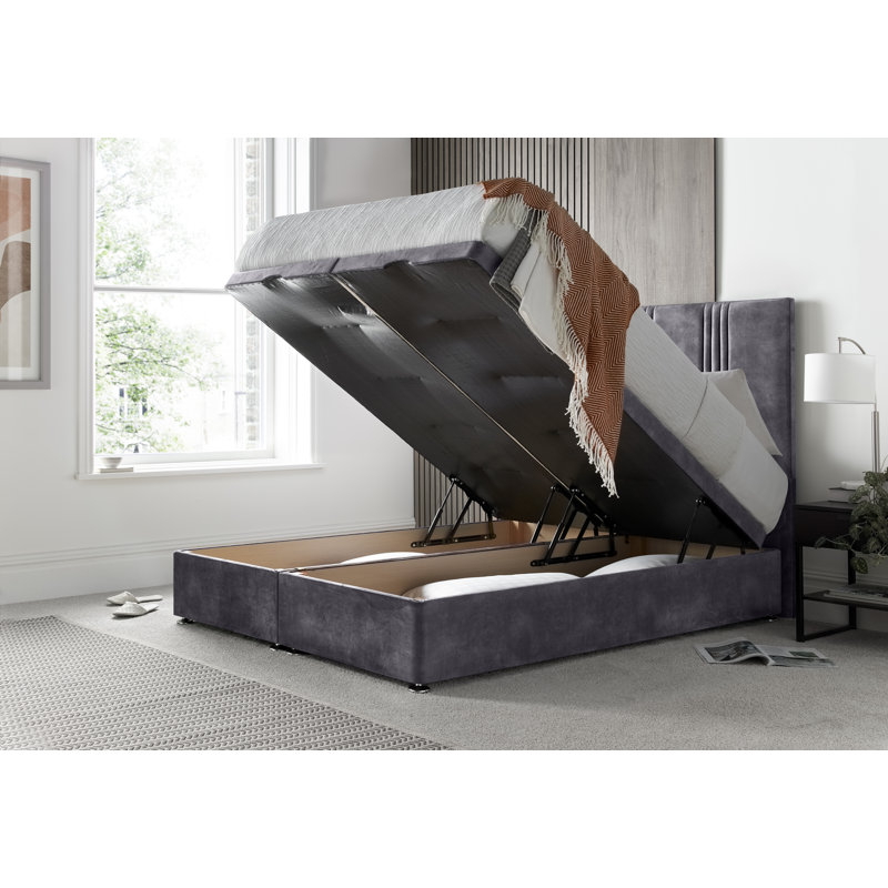 New Empire Conistan Divan Ottoman with Floor Standing Headboard , Pink, Small Double (4')