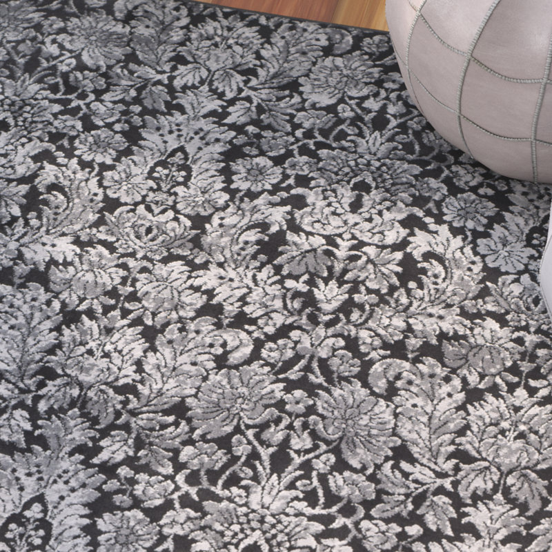 Tapis à motif floral Davut, Rectangle 9 pi x 12 pi