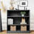 Adam Woodgrain Bookcase Doorless Storage Cabinet-849506011-872031444