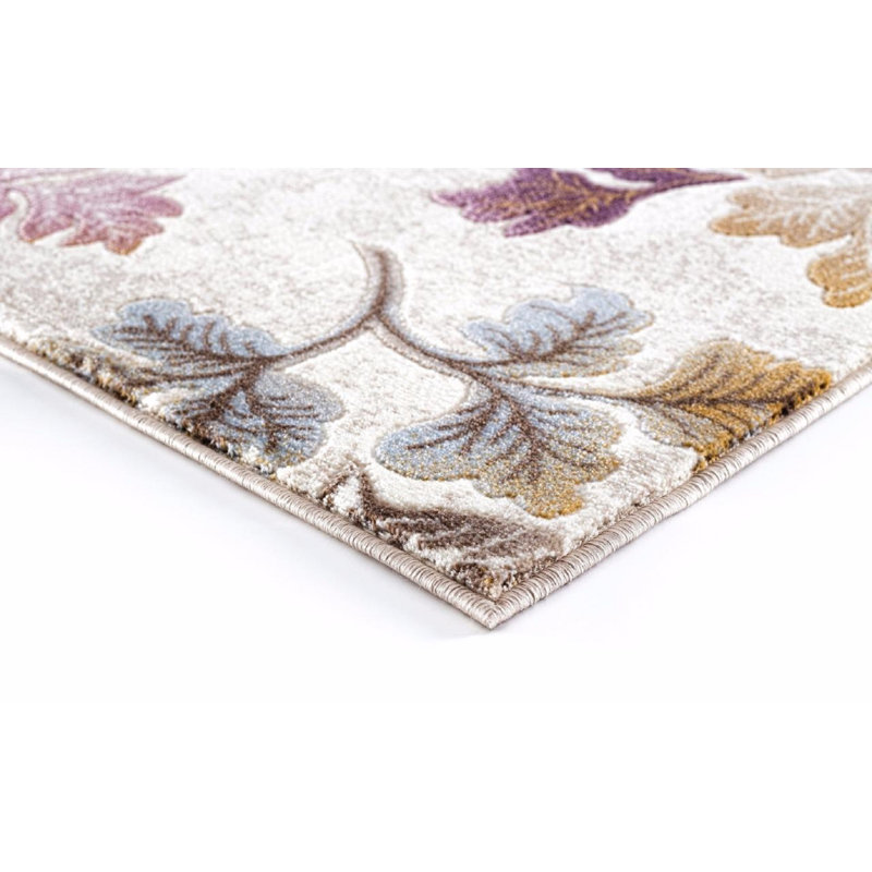 Tapis intérieur / extérieur crème Alanson, Rectangle 2 pi x 3 pi